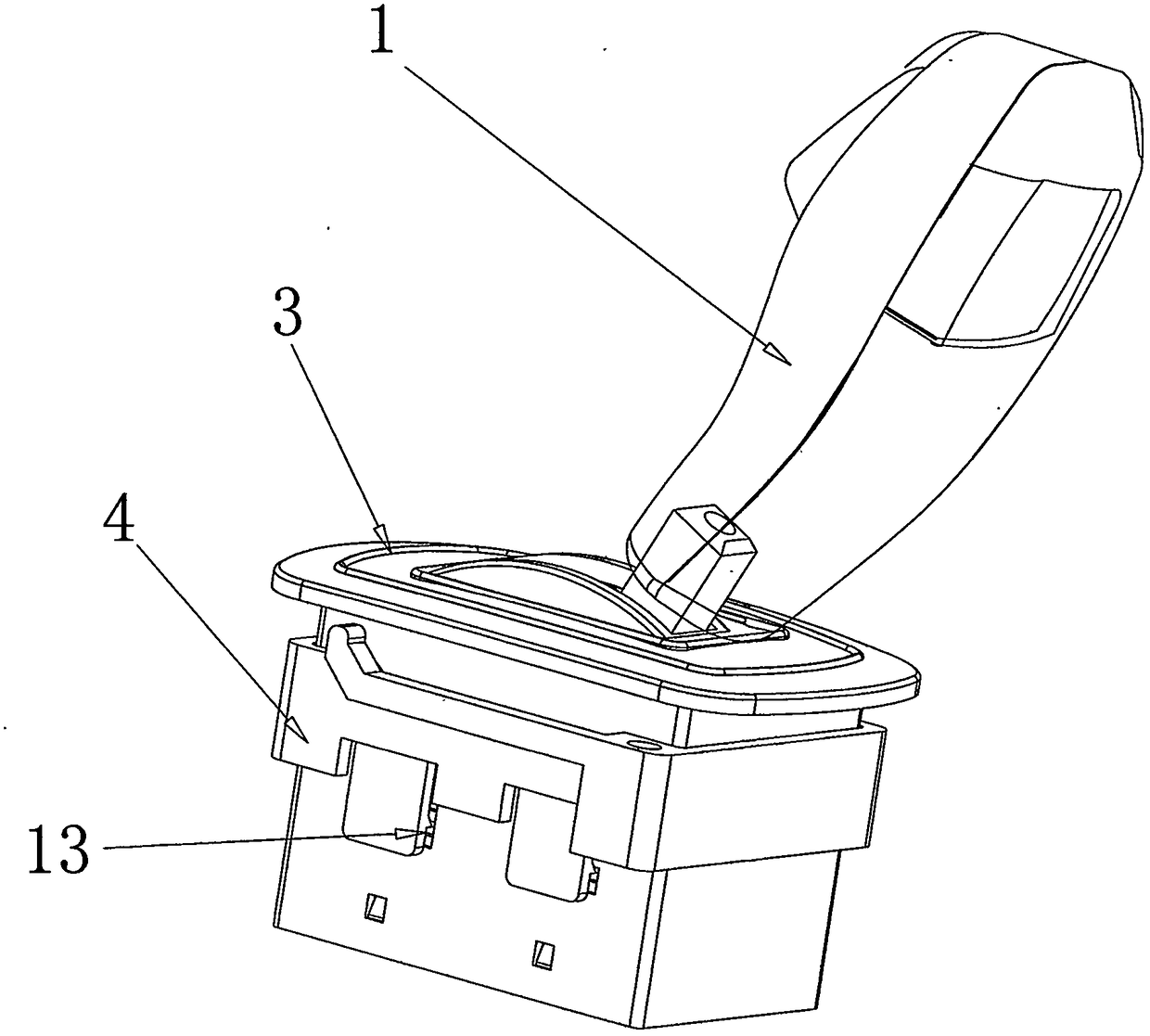 A shifting gear shift controller for an electric baby carriage