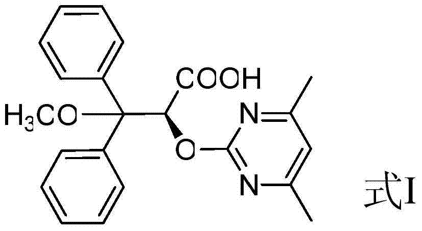 Preparation method for ambrisentan intermediate compound