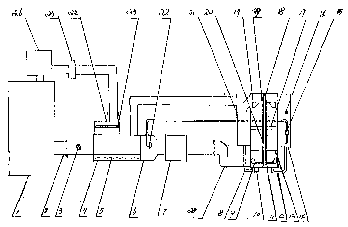 Car tail gas backflash device