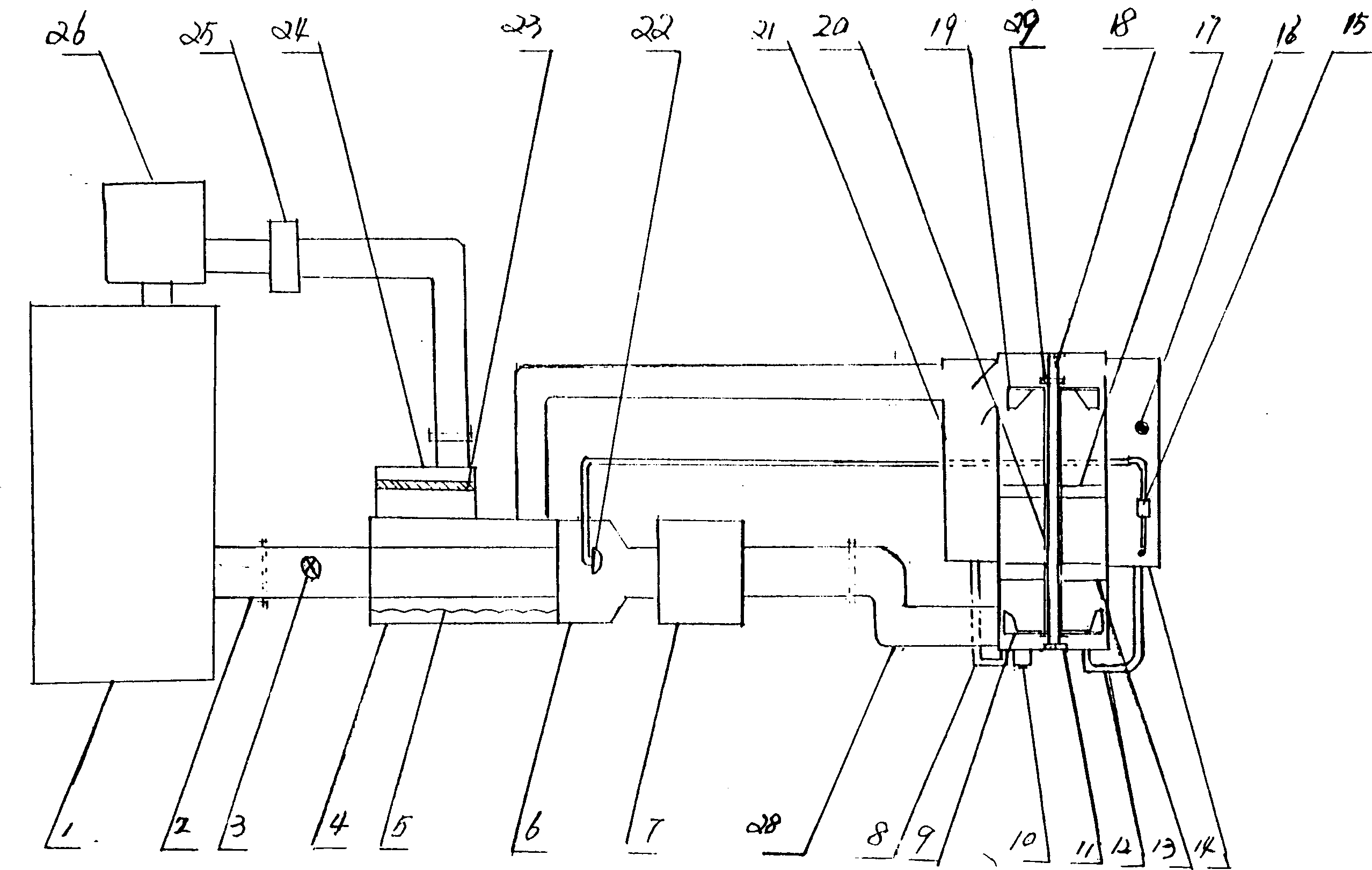 Car tail gas backflash device