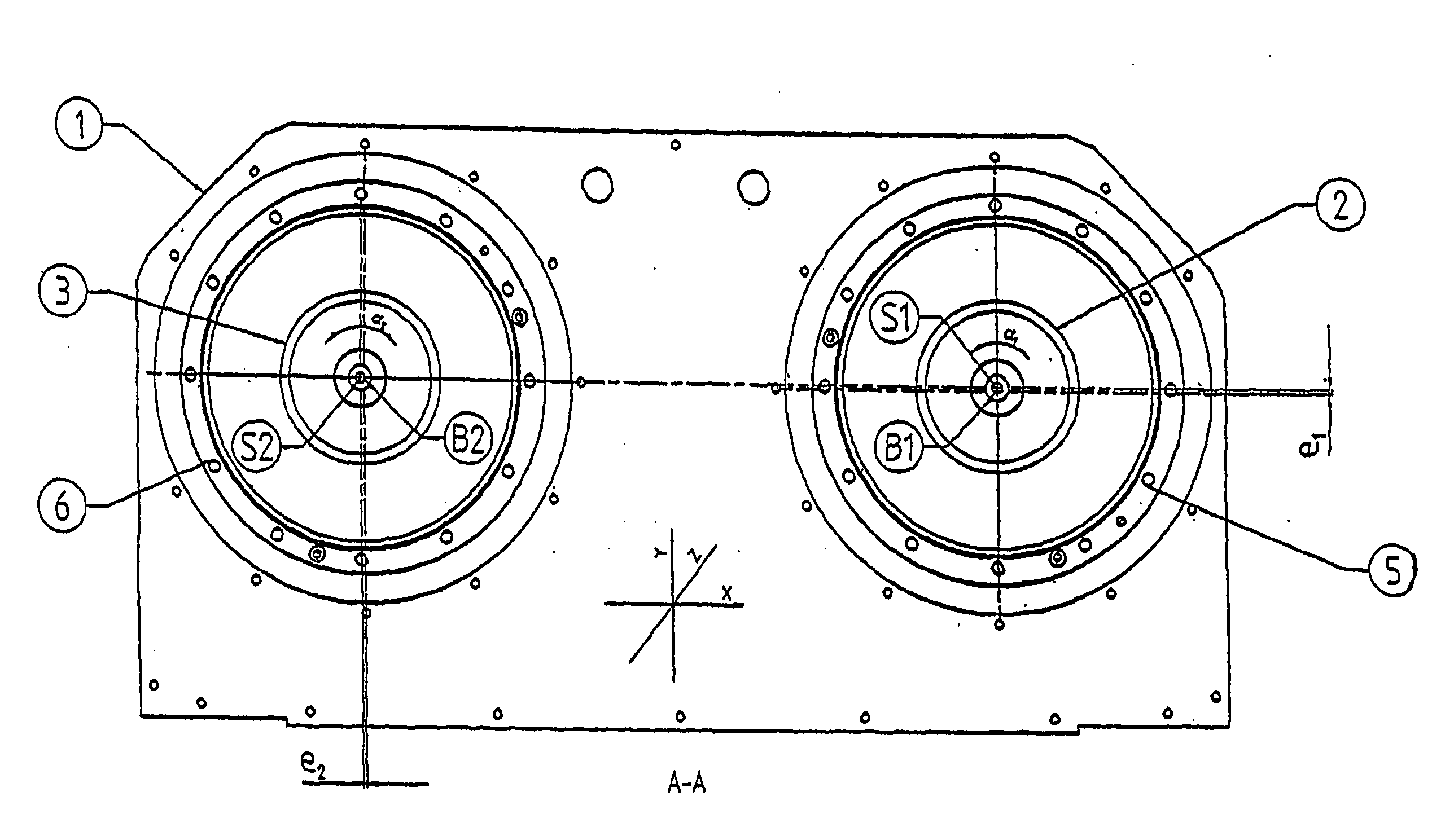 Machine tool comprising parallel tool spindles that can be repositioned in relation to one another