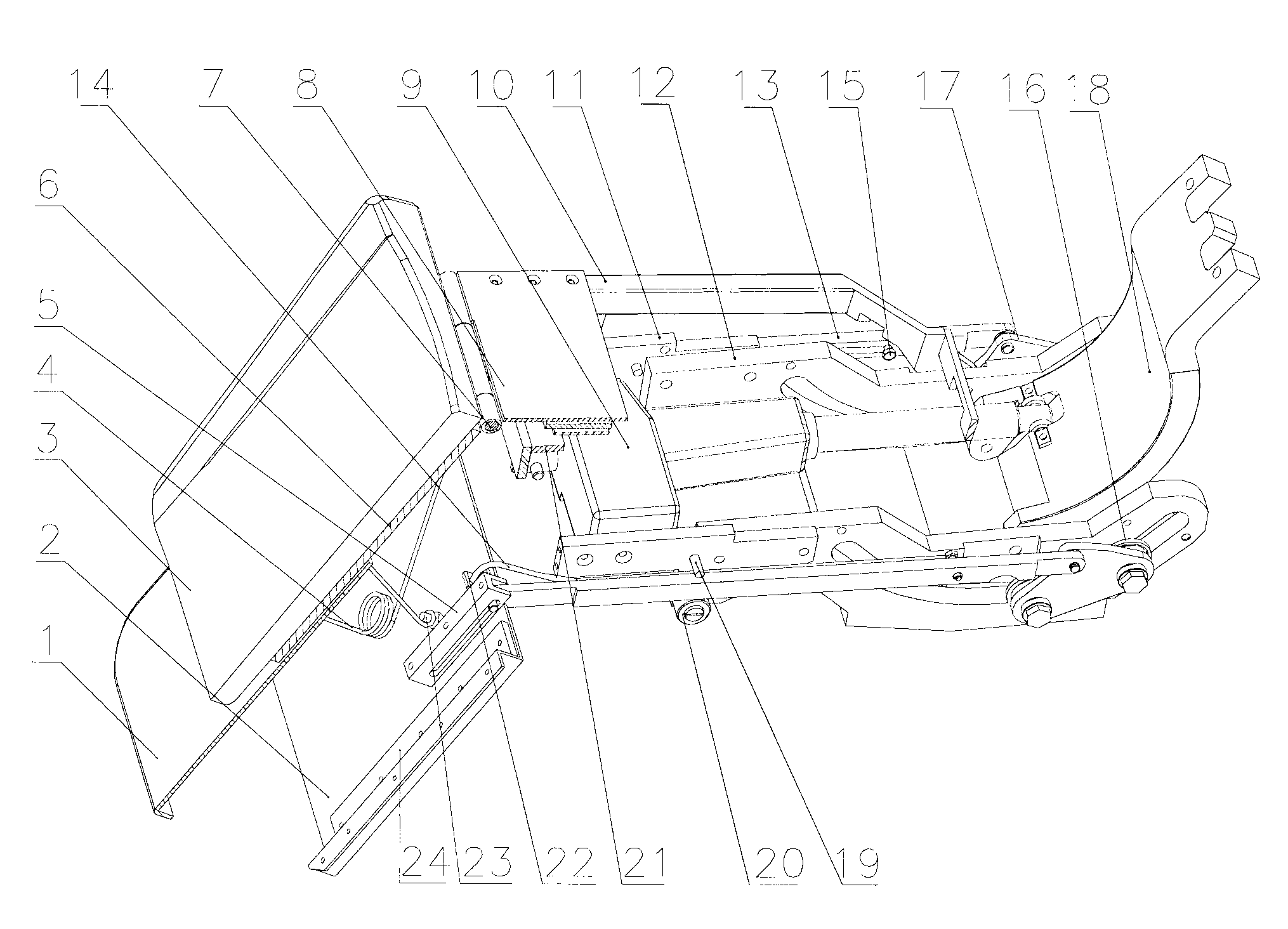 Seat cushion folding and foot placing plate automatic-telescoping device of dental chair