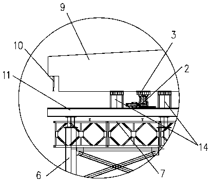 Large-tonnage steel box girder pushing device, pushing system and pushing method