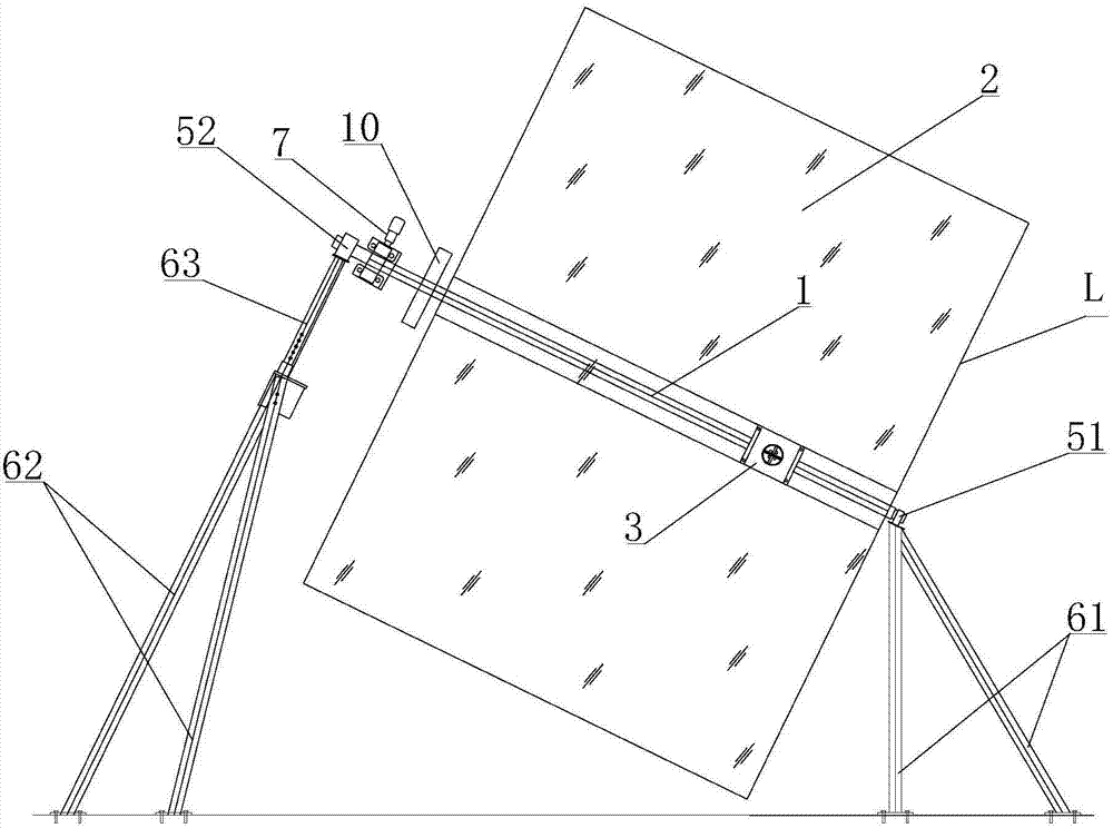 Photovoltaic single-shaft rotating follow spot device