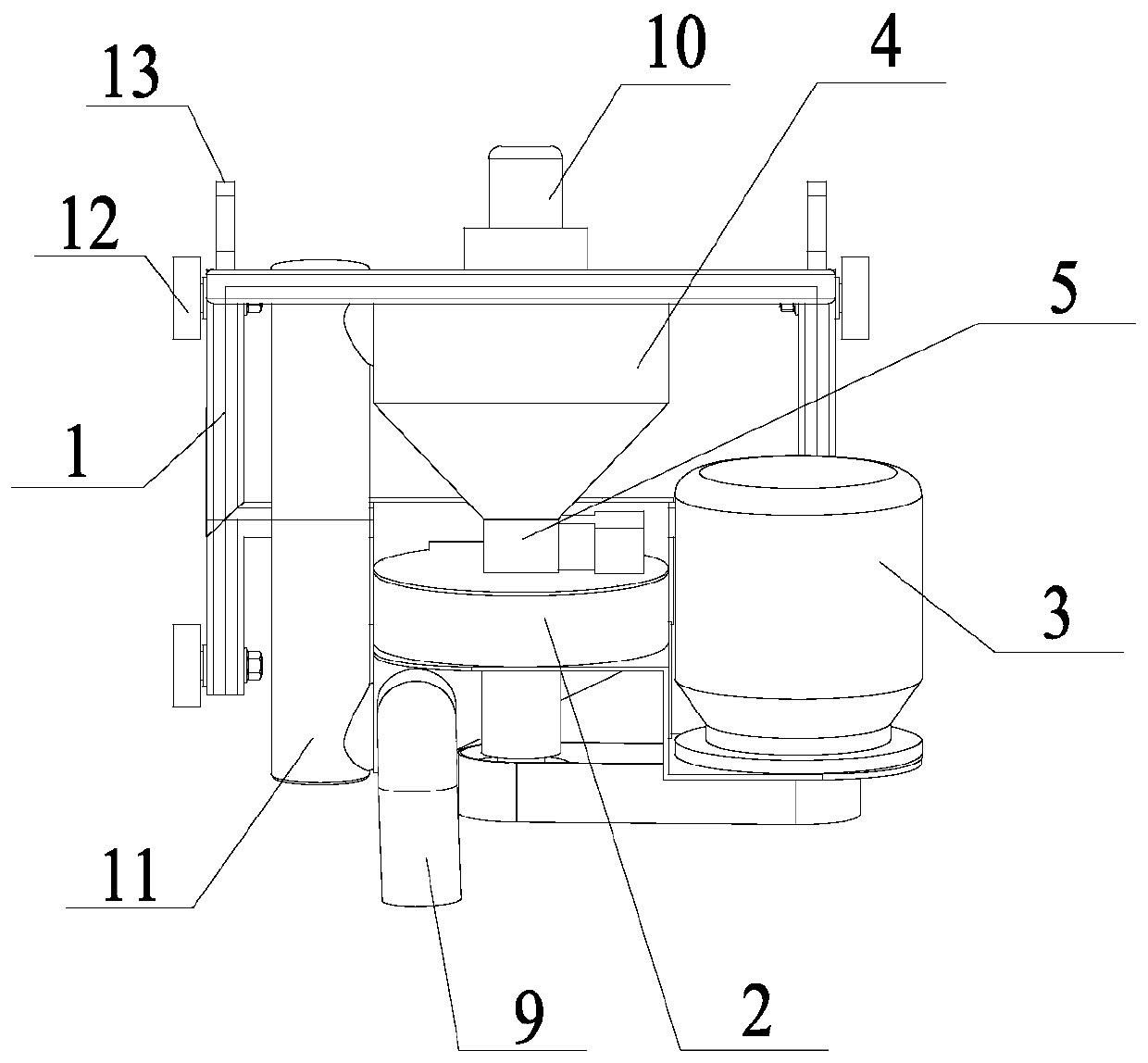 An energy-saving vertical shot blasting machine