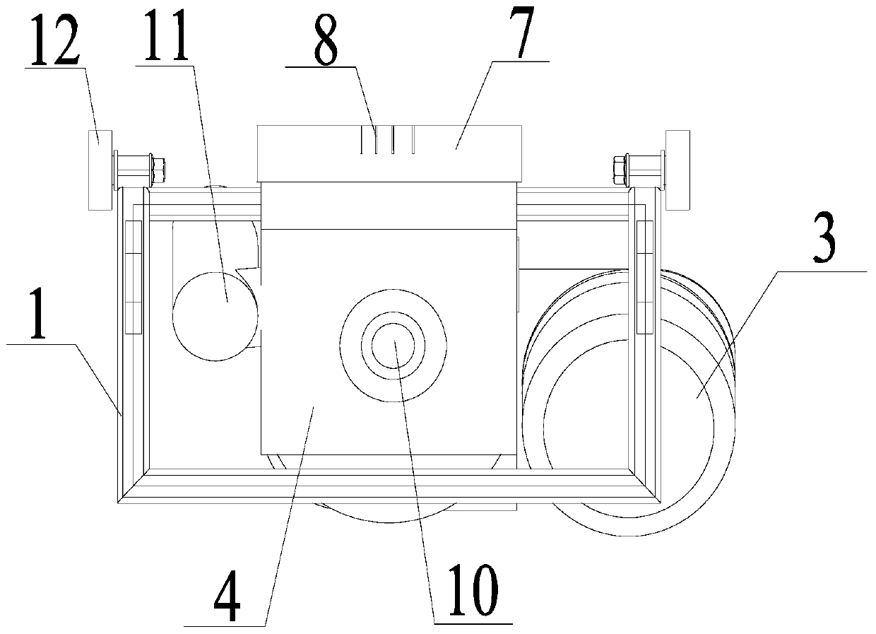 An energy-saving vertical shot blasting machine