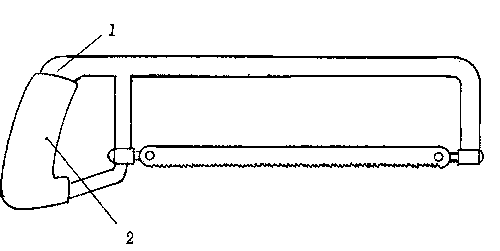 Steel saw with warm keeping handle