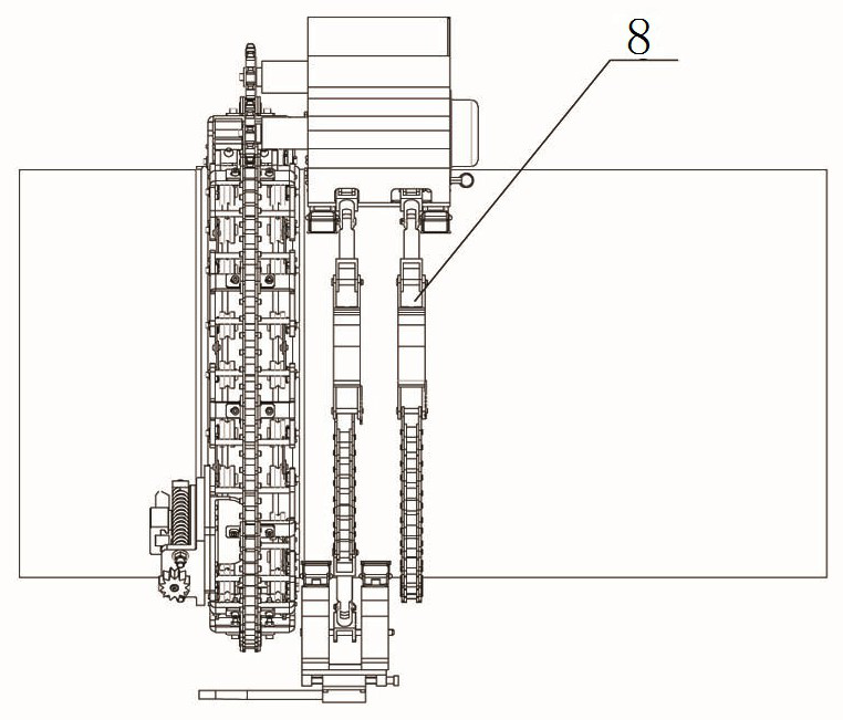 A rotary cutting and beveling machine