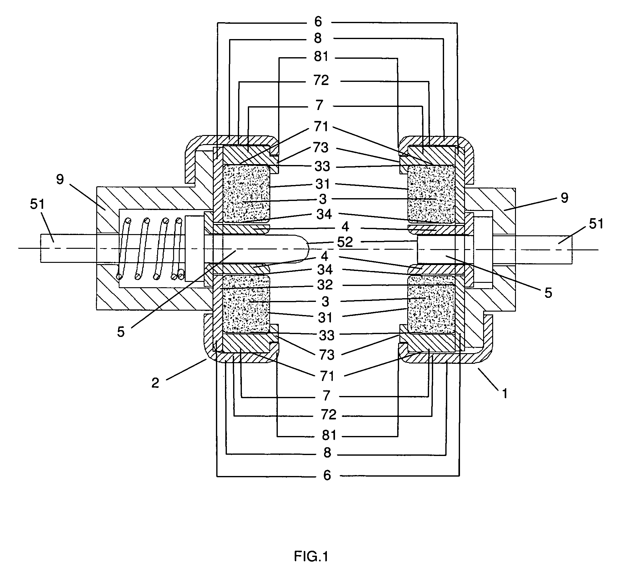 Magnetic means for detachably and rotatably connecting components in an audio speaker system