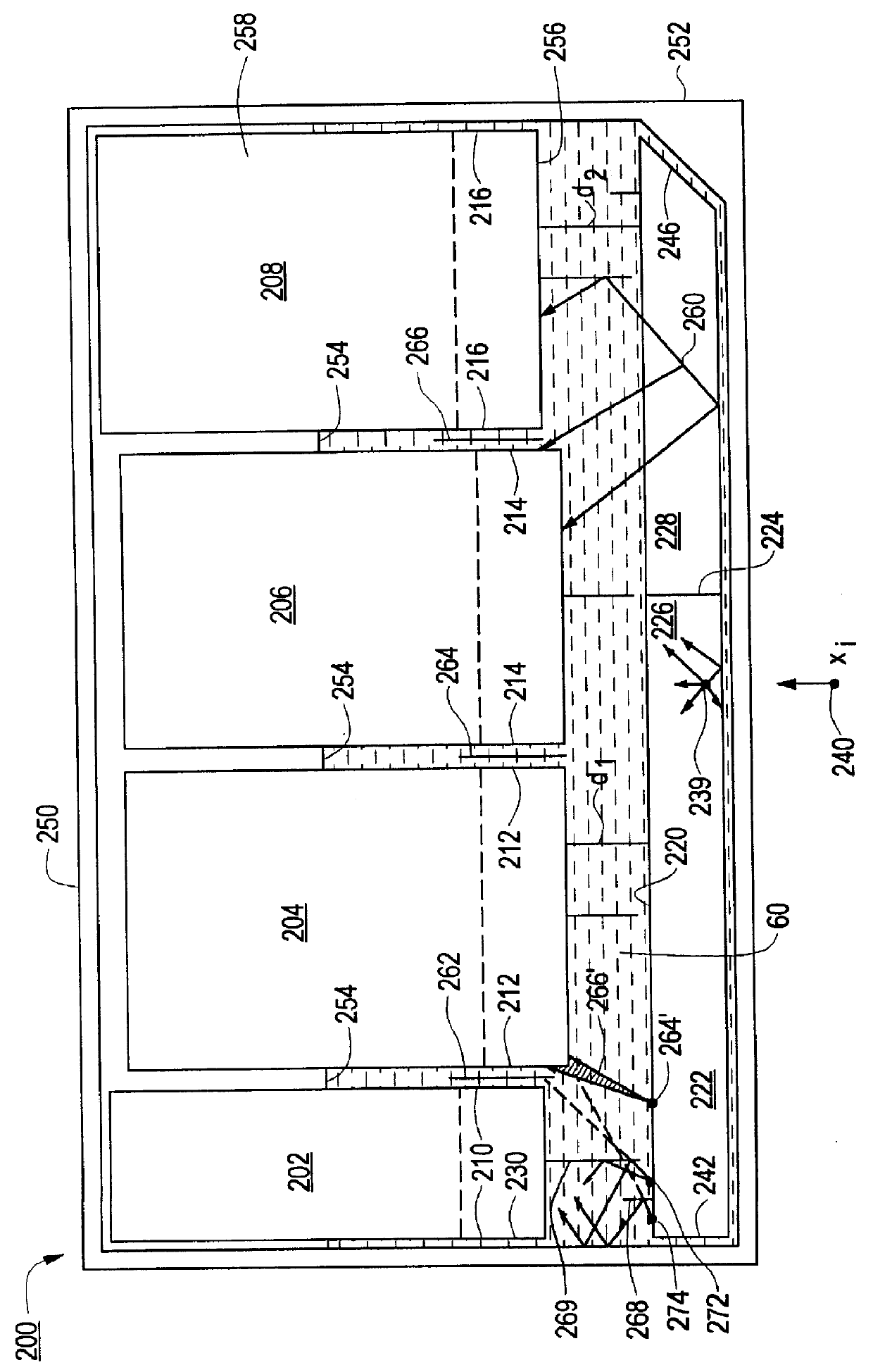 Scintillation camera with improved scintillation material segment interfaces