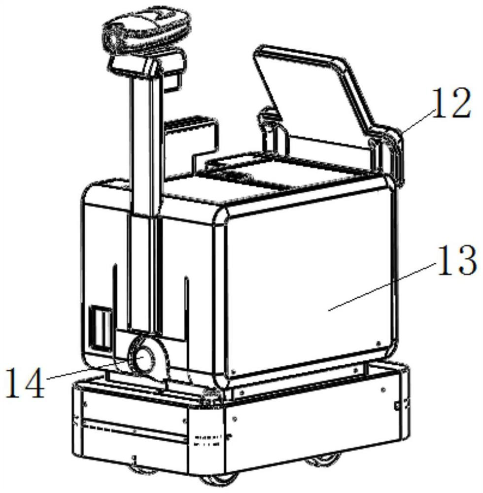 Mobile intelligent medicine delivering patrol robot