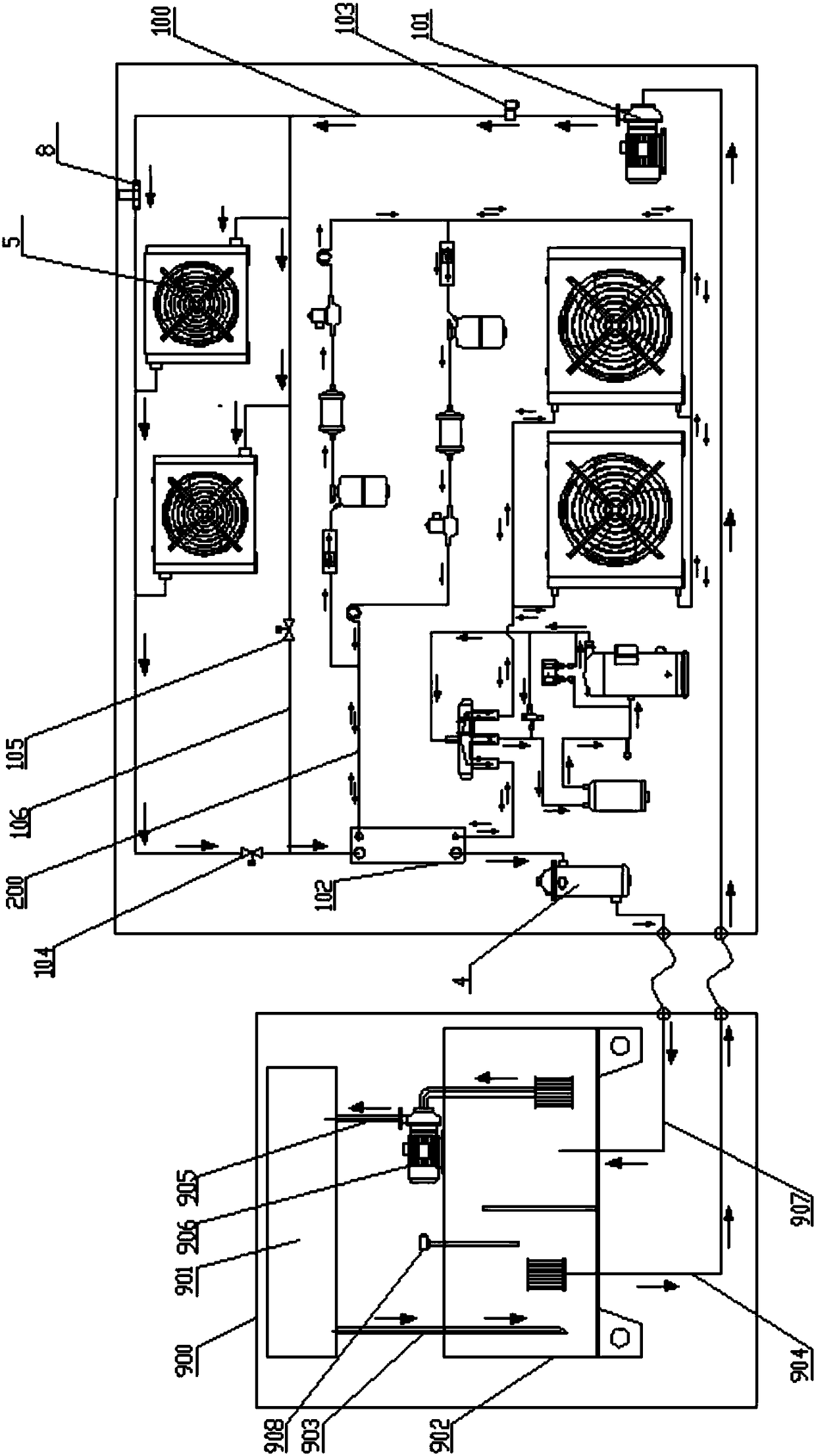 Working method of temperature control industrial thermostat for hydraulic bypass with spherical pressure relief valves