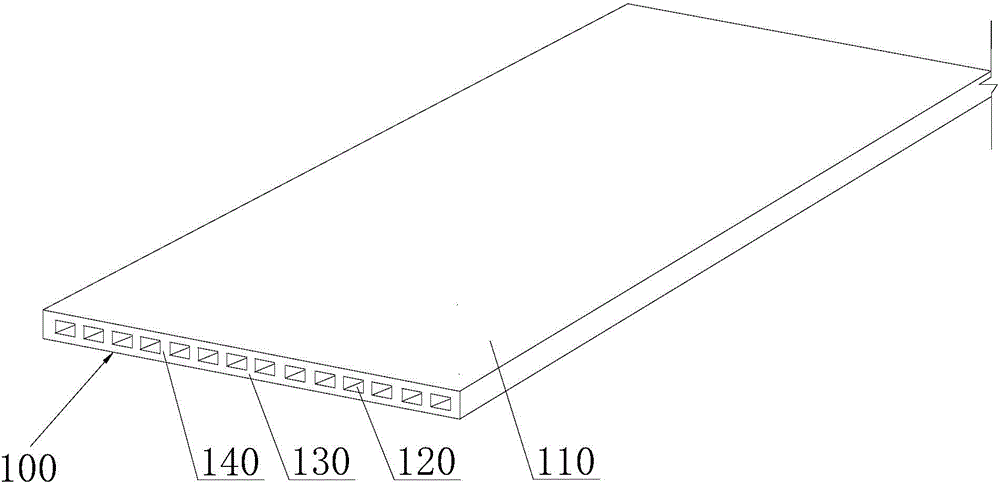 Hollow board and composite board