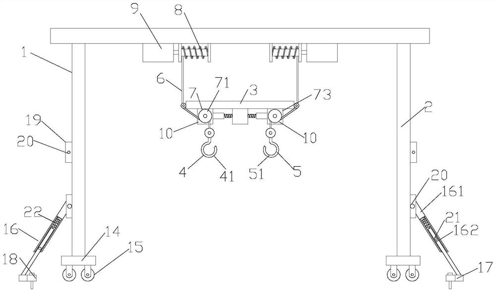 Lifting device for shipway operation