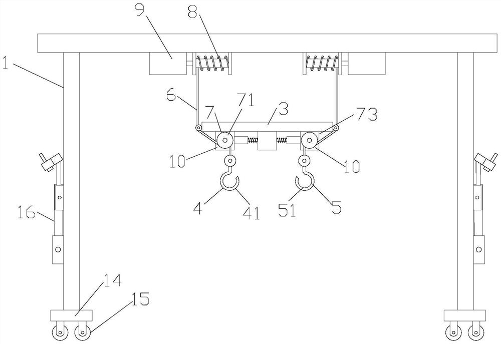 Lifting device for shipway operation