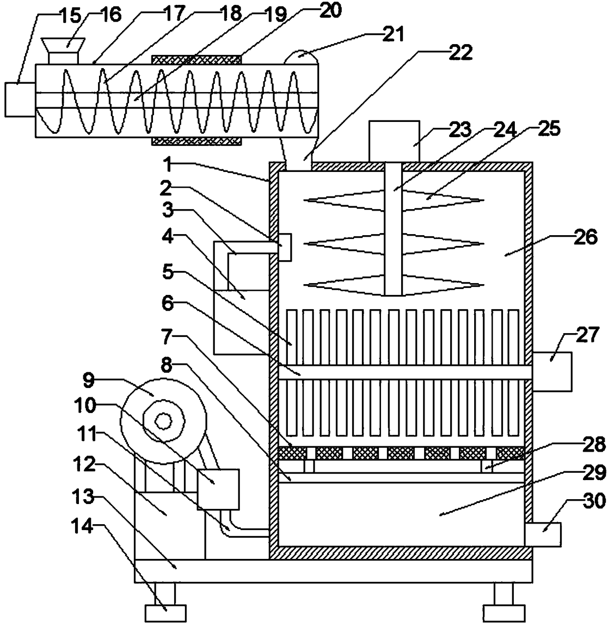 Improved agricultural feed smashing device