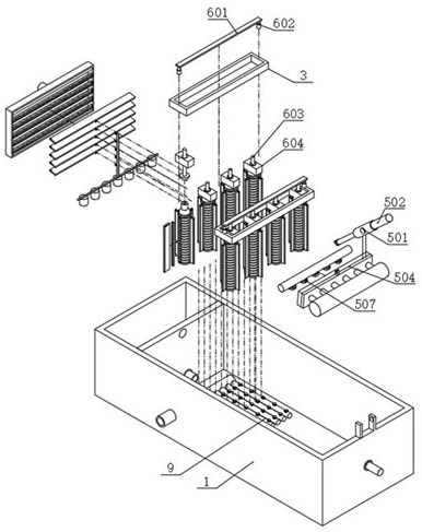 A waste water treatment device