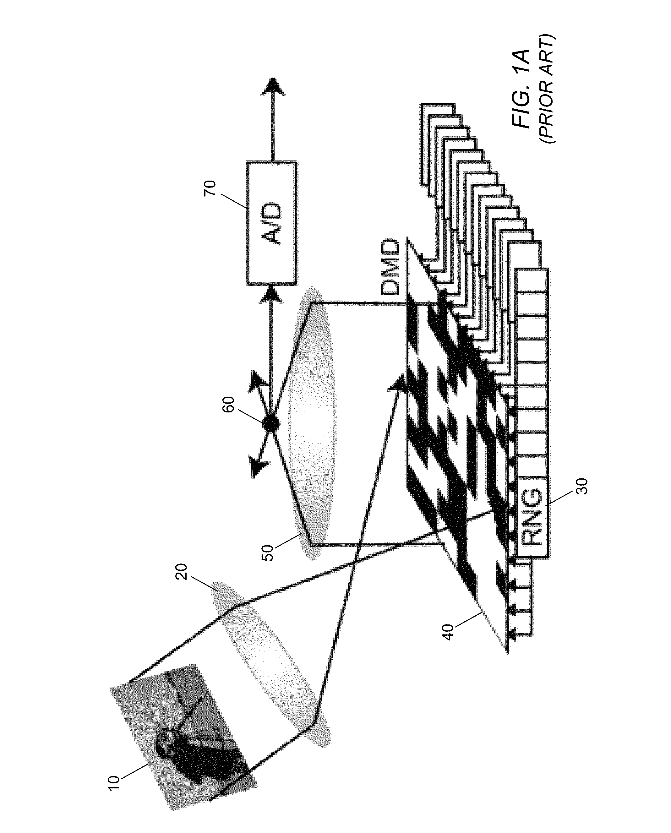 TIR prism to separate incident light and modulated light in compressive imaging device