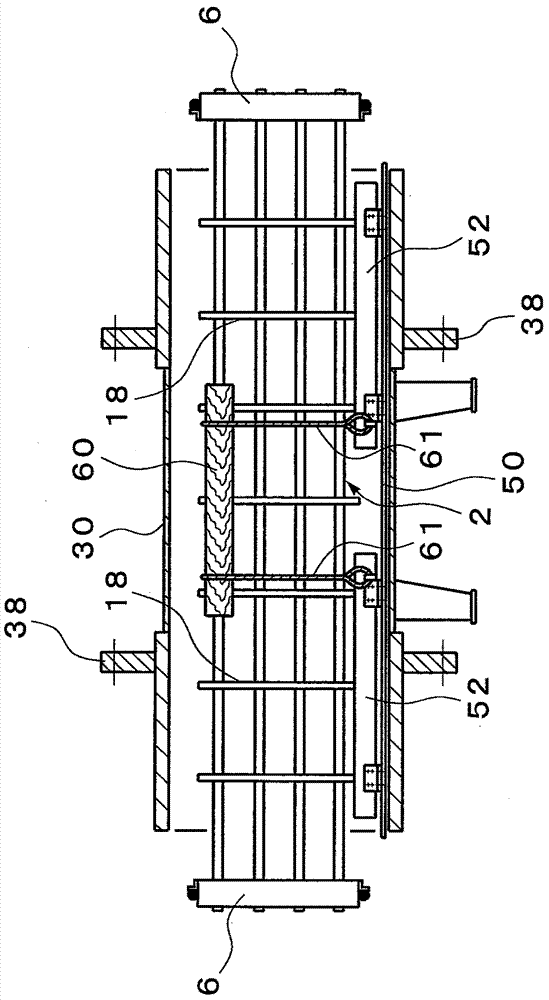 Airtight test device for tube bundles for heat exchangers