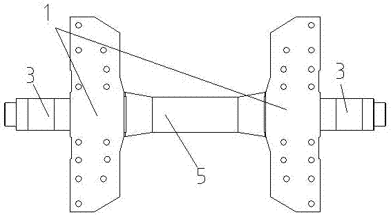 Lorry stamping and welding balanced suspension