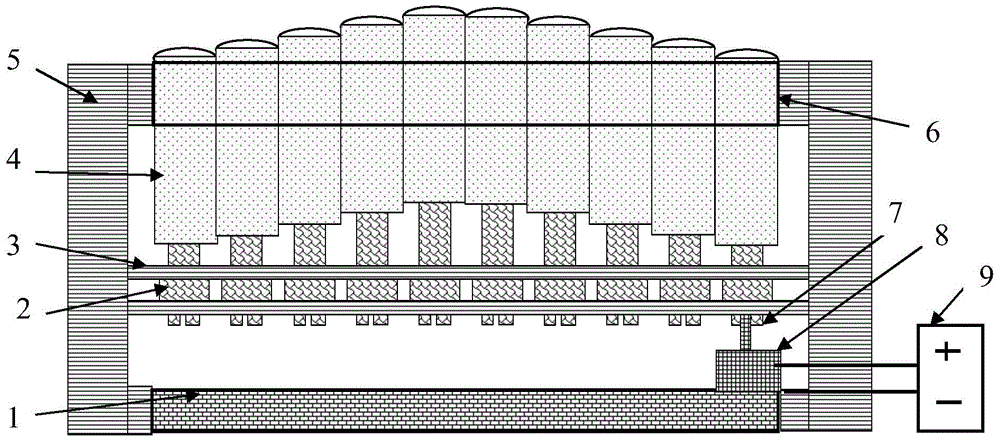 Method for dynamically displaying pictures by using arrayed type telescopic rods