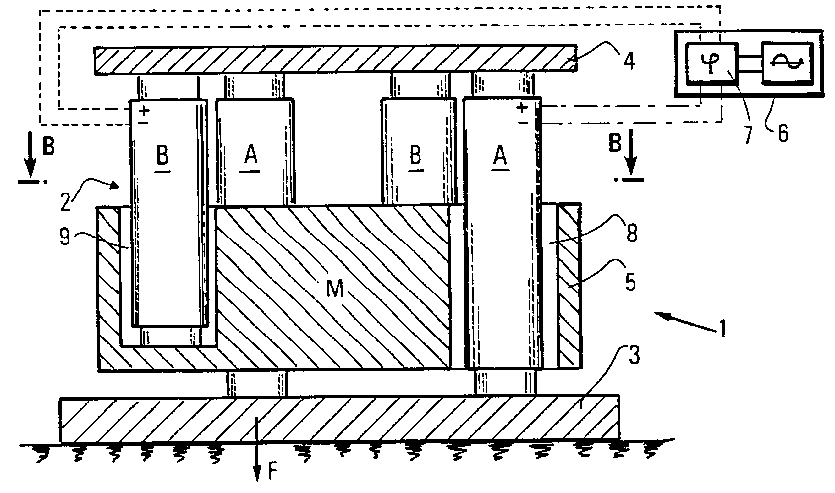 Compact vibrator and seismic monitoring or prospecting method using such a vibrator