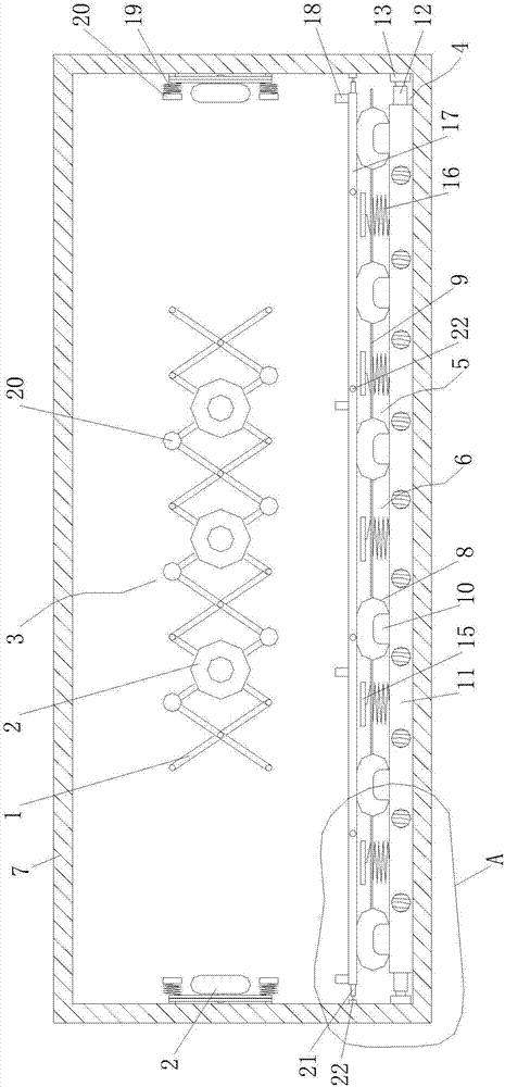 An airbag shock-absorbing transportation device