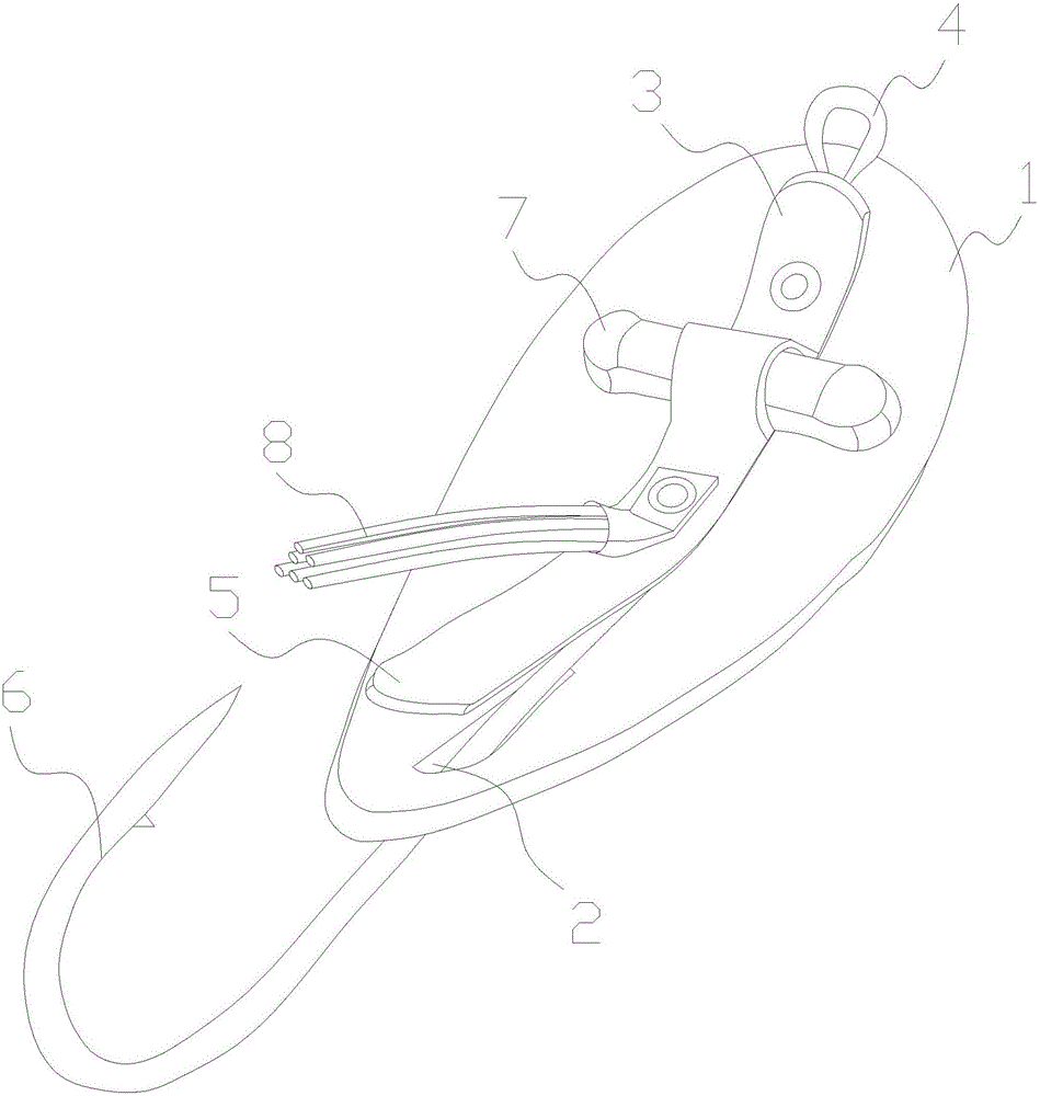 Sheet iron type sound producing bait