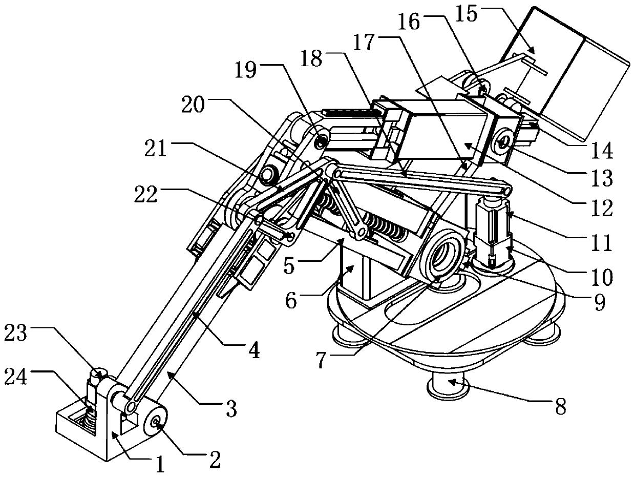 Four-freedom heavy-load mechanical arm