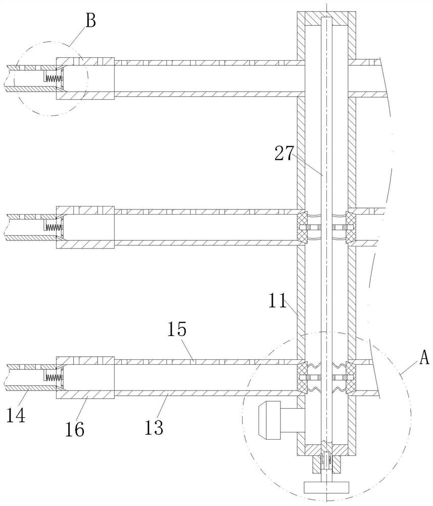 A kind of leveling structure and leveling method of epoxy gold millstone floor base