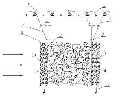 Ecological floating island device for purifying micro-polluted water bodies