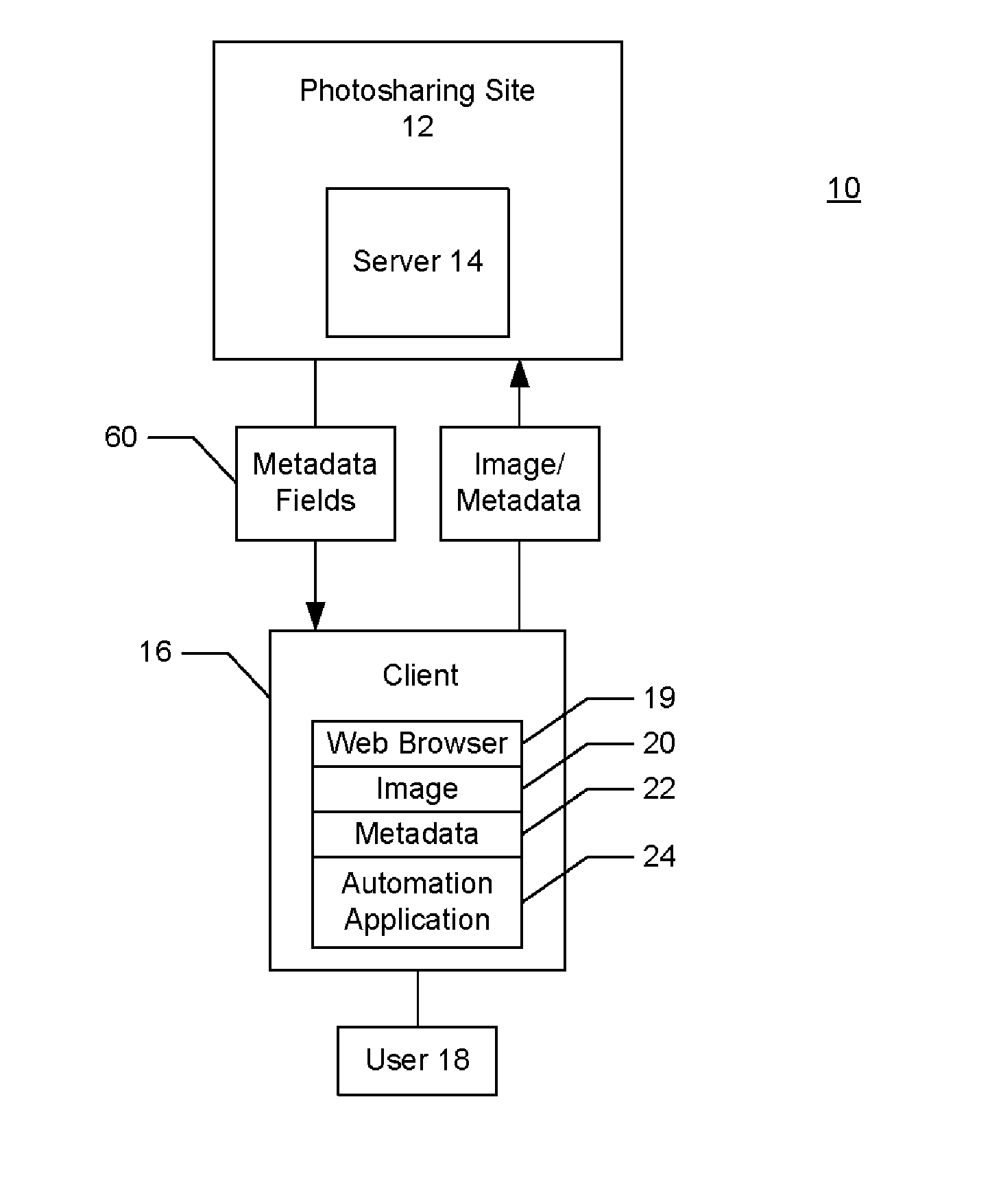 Automated discovery, assignment, and submission of image metadata to a network-based photosharing service