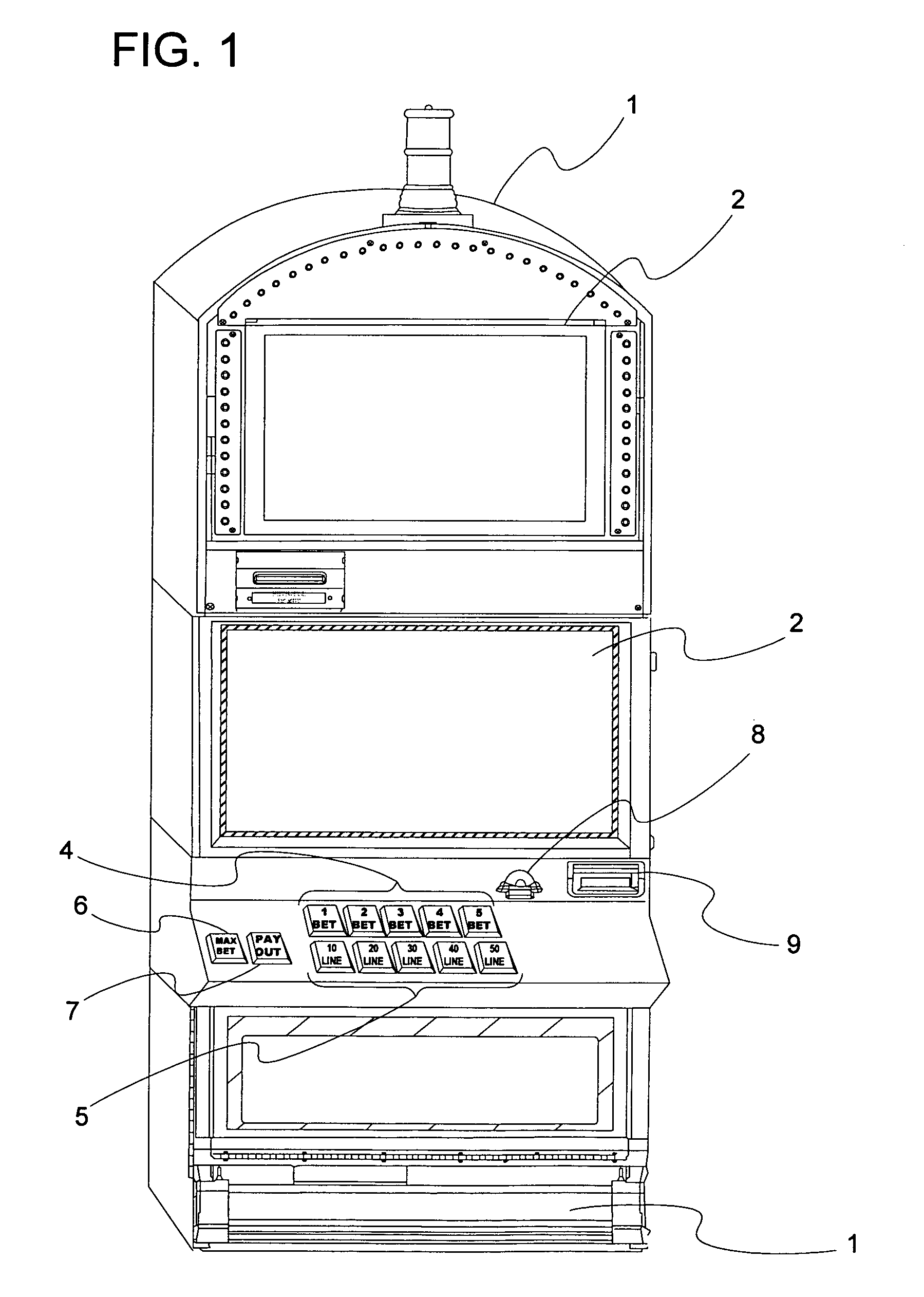 Gaming machine allowing a player to change the volatility of a game based on an amount of play history