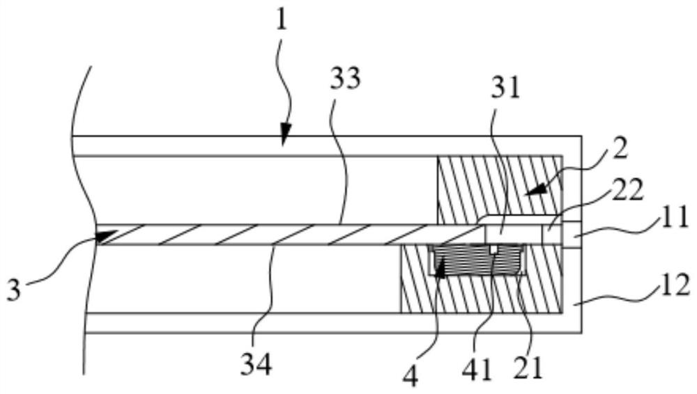 Microphone mounting structure and wireless earphone