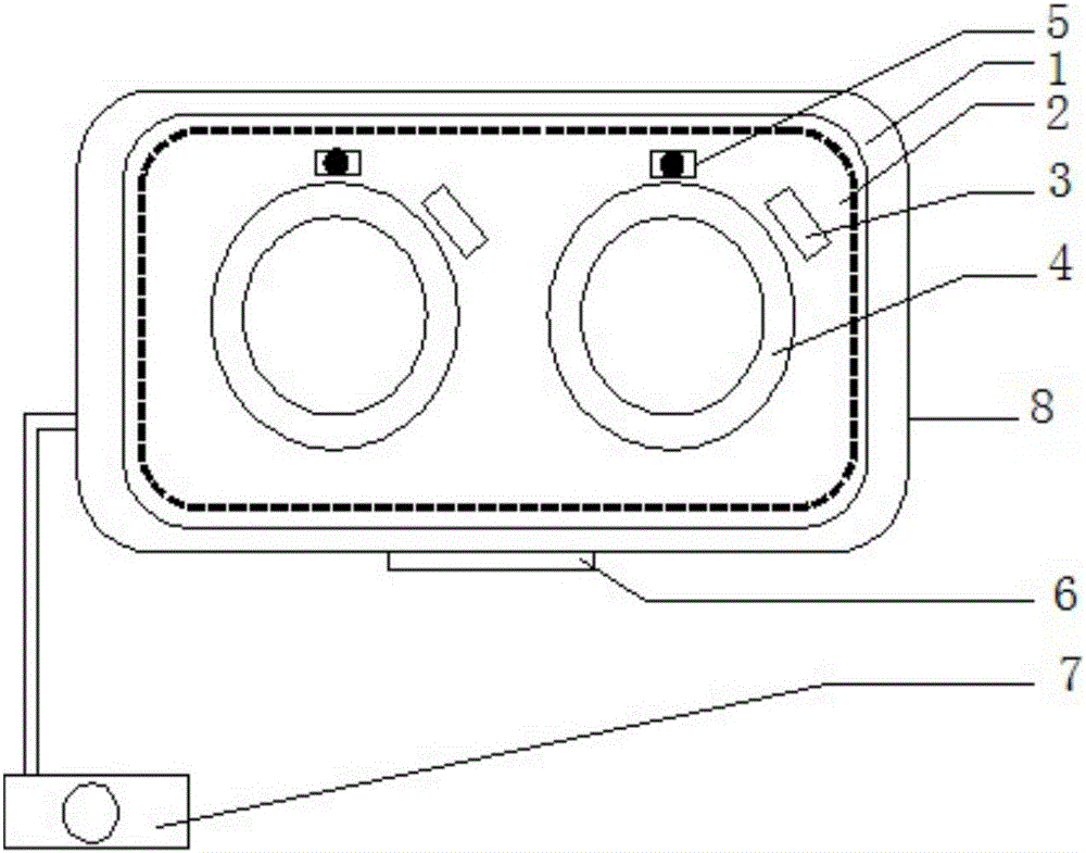 Head-mounted visual field inspector