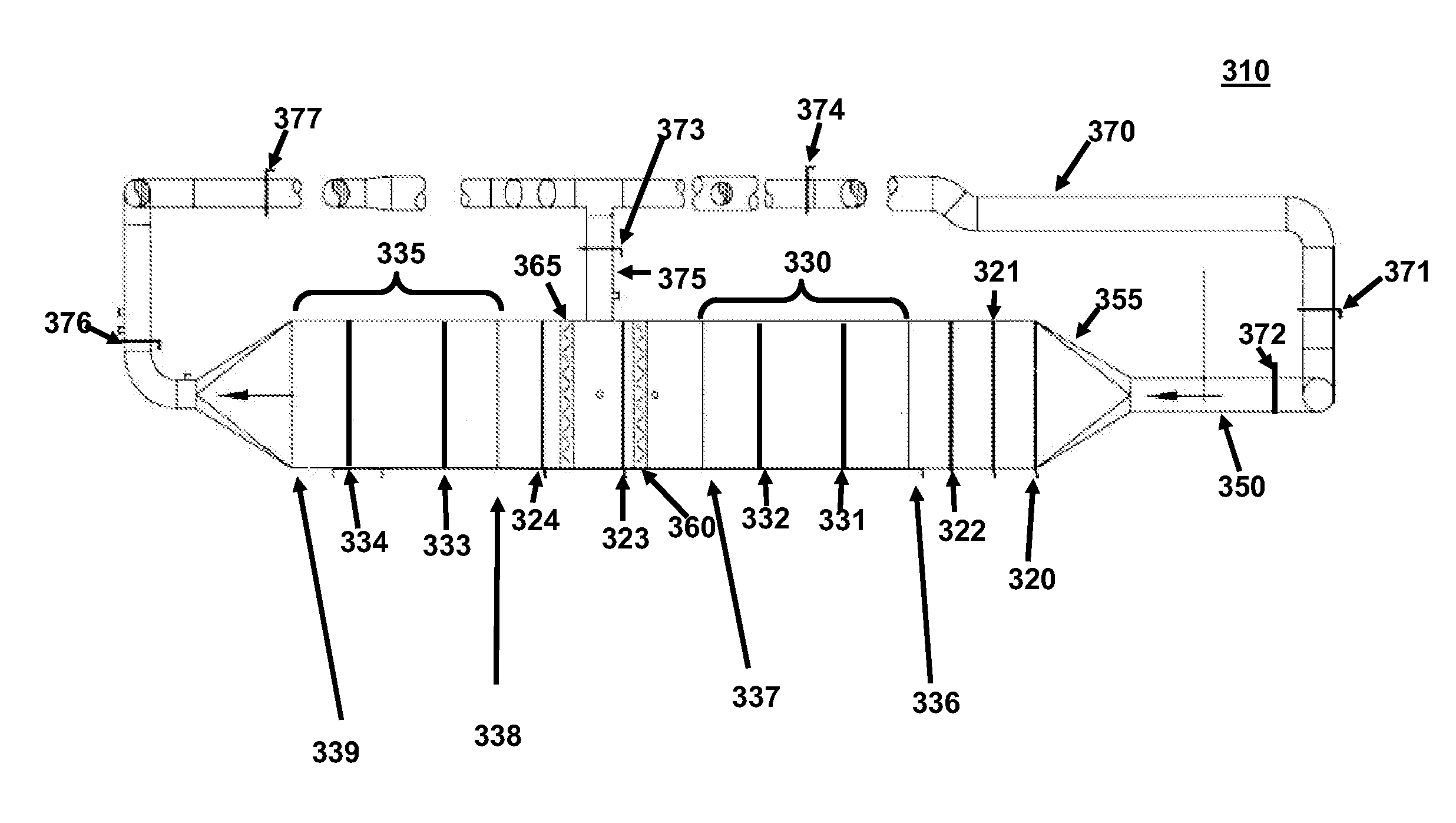 Ozone abatement system for semiconductor manufacturing system