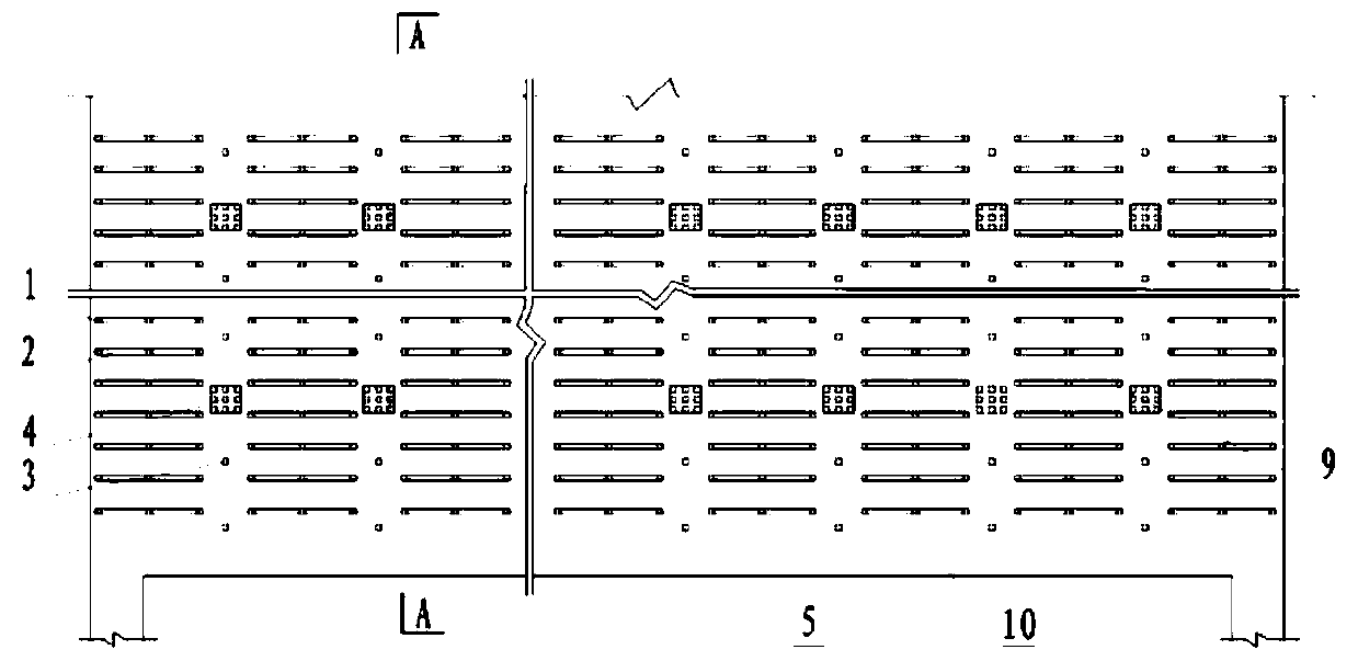 A support method for the roof of goaf in underground coal mine