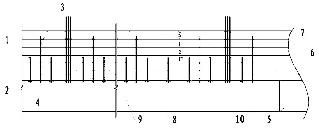 A support method for the roof of goaf in underground coal mine