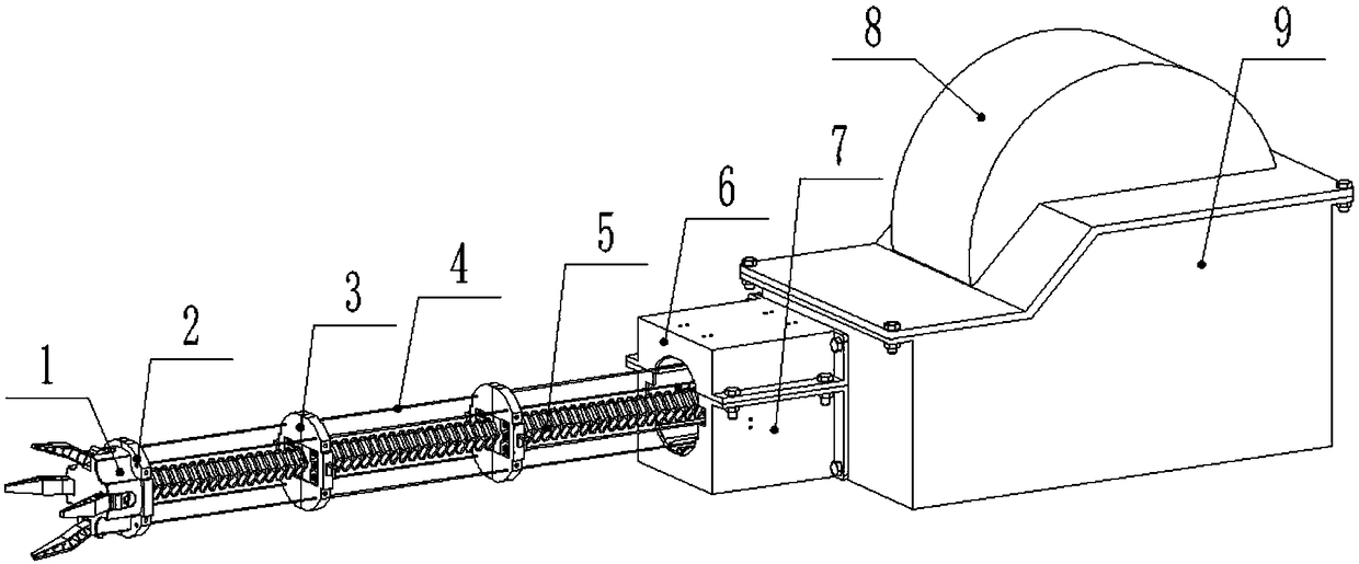 Telescopic type size variable continuous type robot