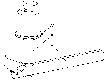 Longitudinal ultrasonic vibration turning device based on engine lathe