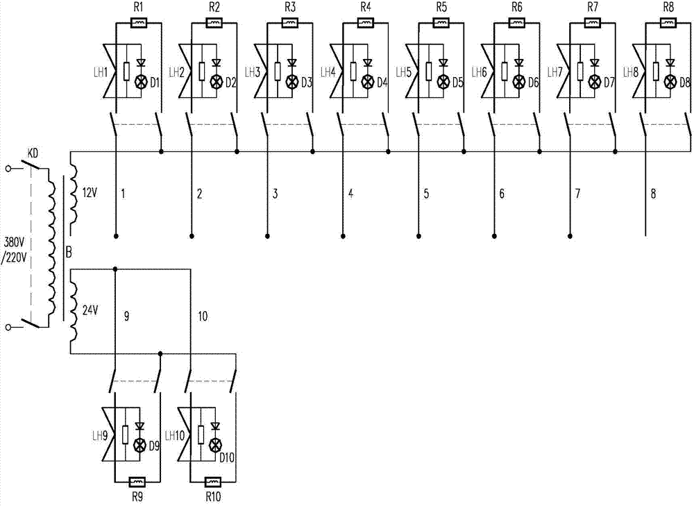 Electric heating system for throttle hole of conveying pump