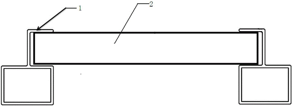 Photovoltaic support with guide rails