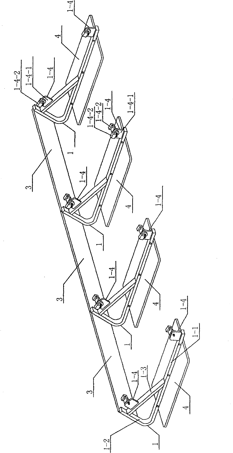 Flat solar battery bracket