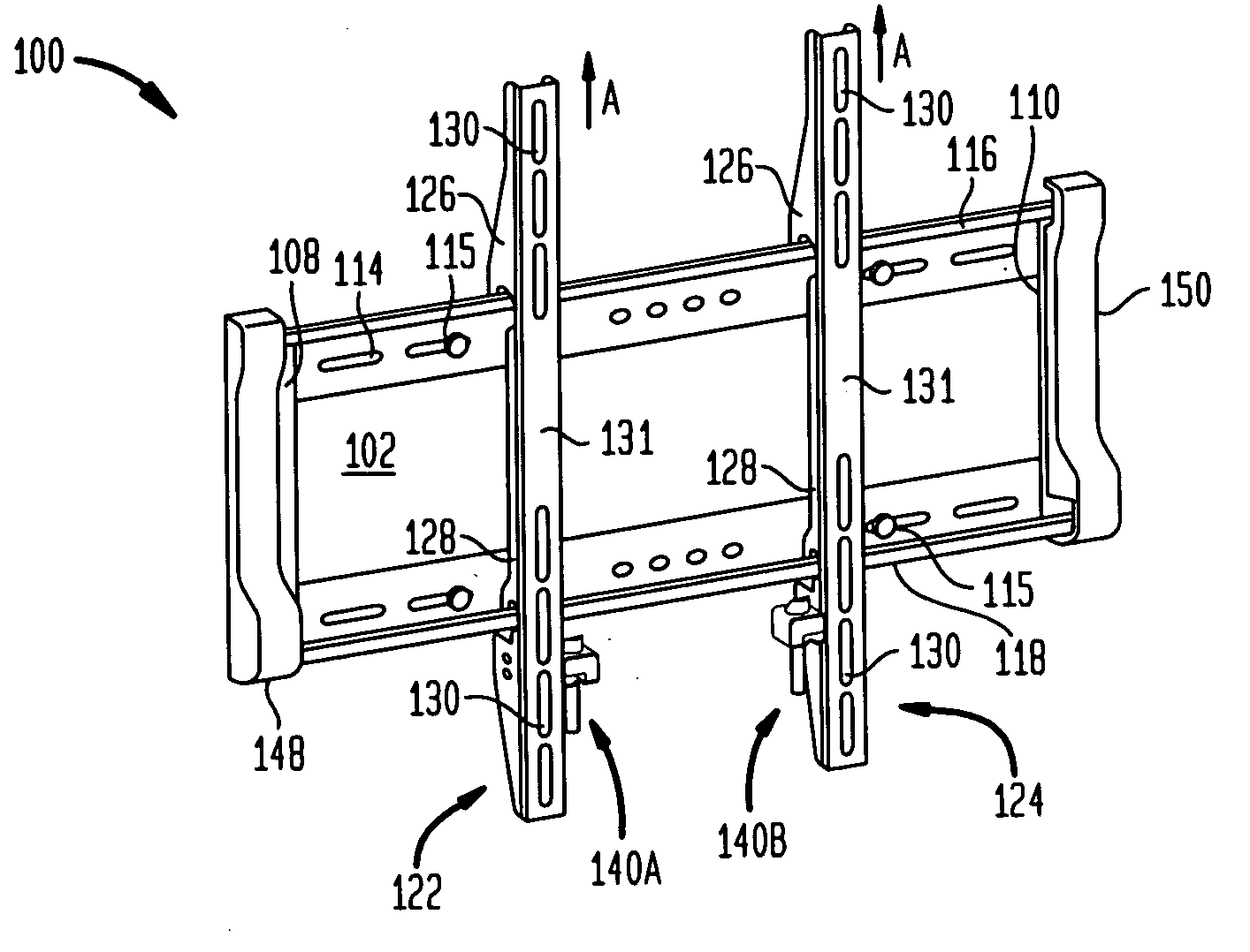 Flat panel display mounting