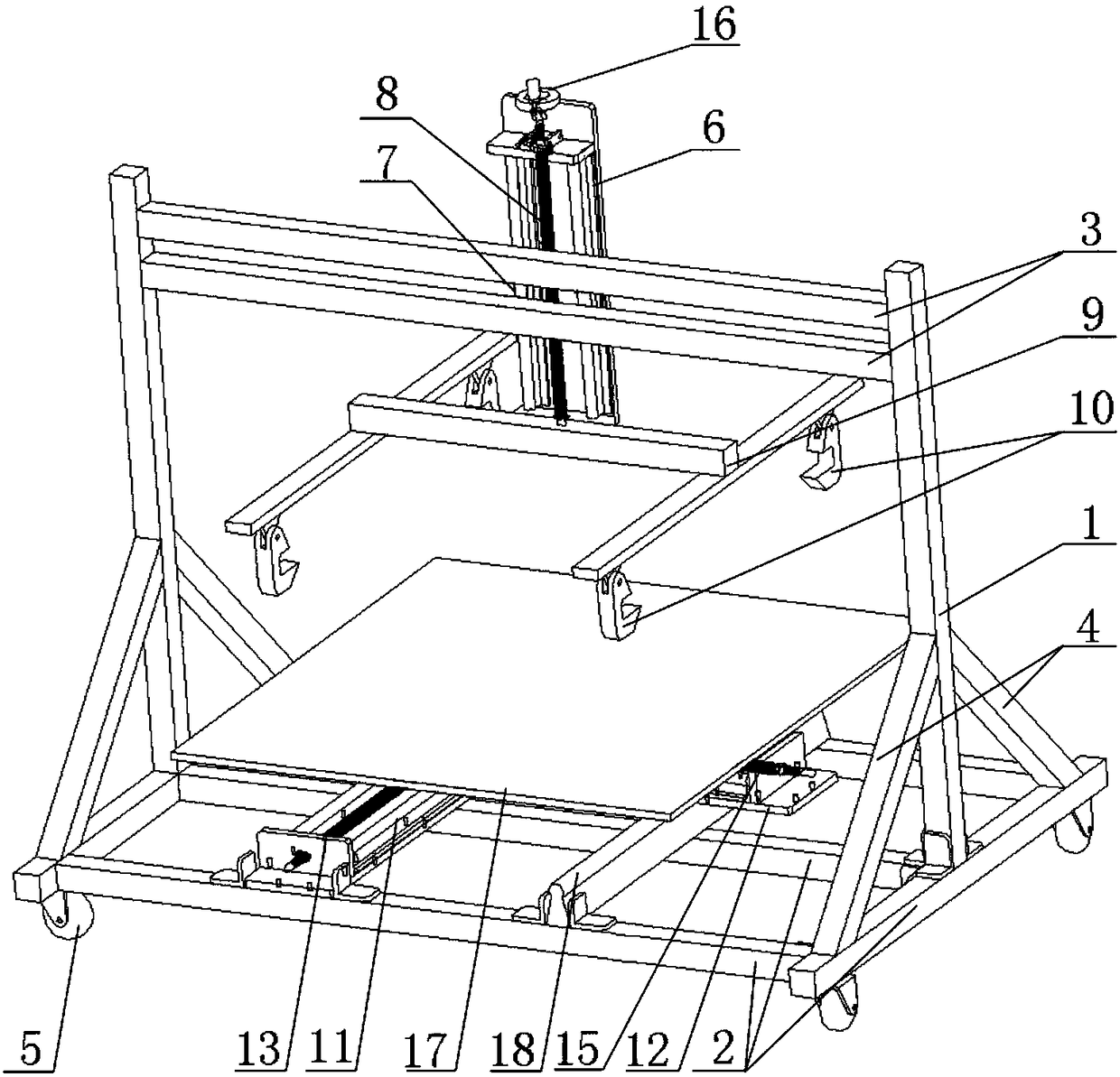 Test bracket for wireless charging device