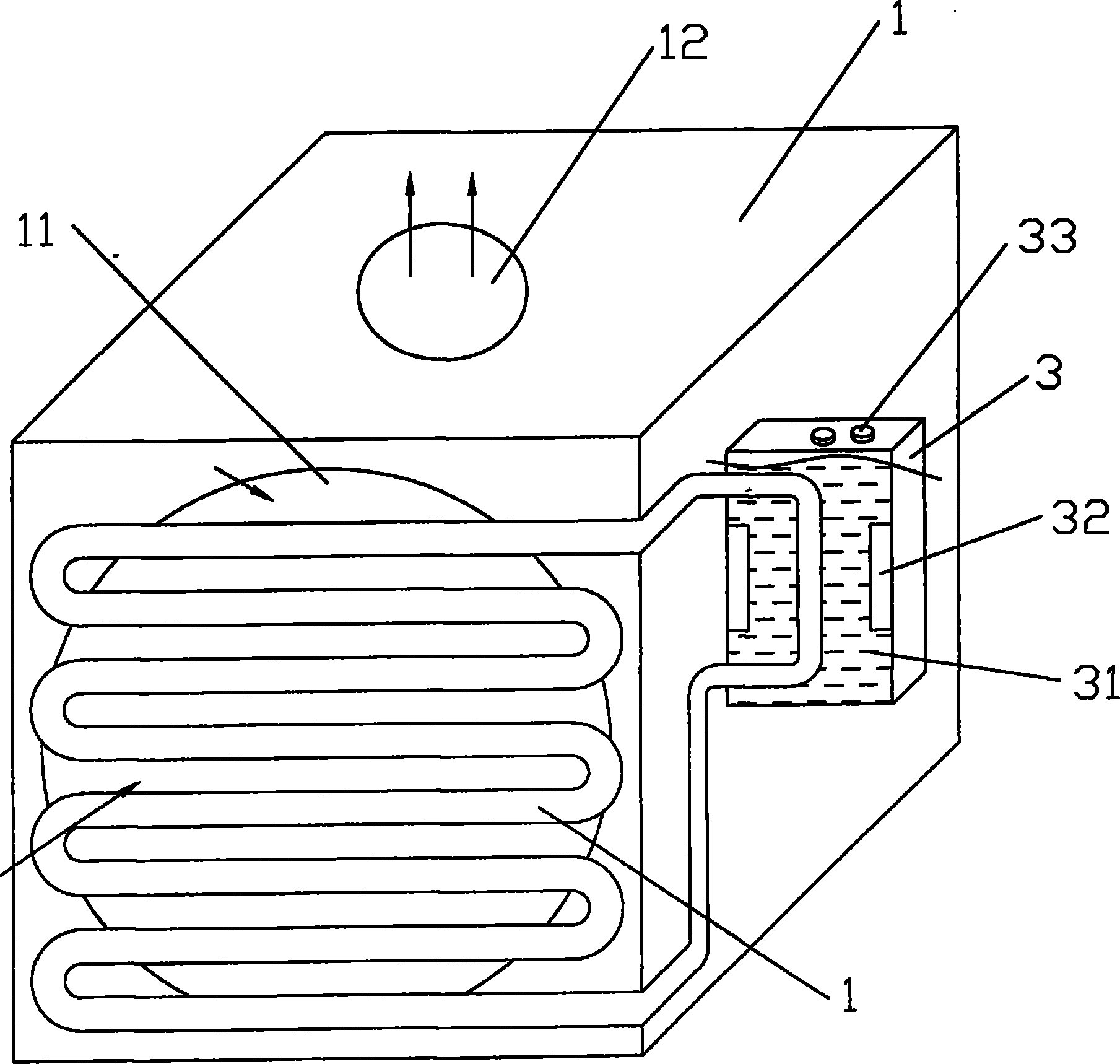 Air conditioning room outdoor machine fit for low-temperature environment