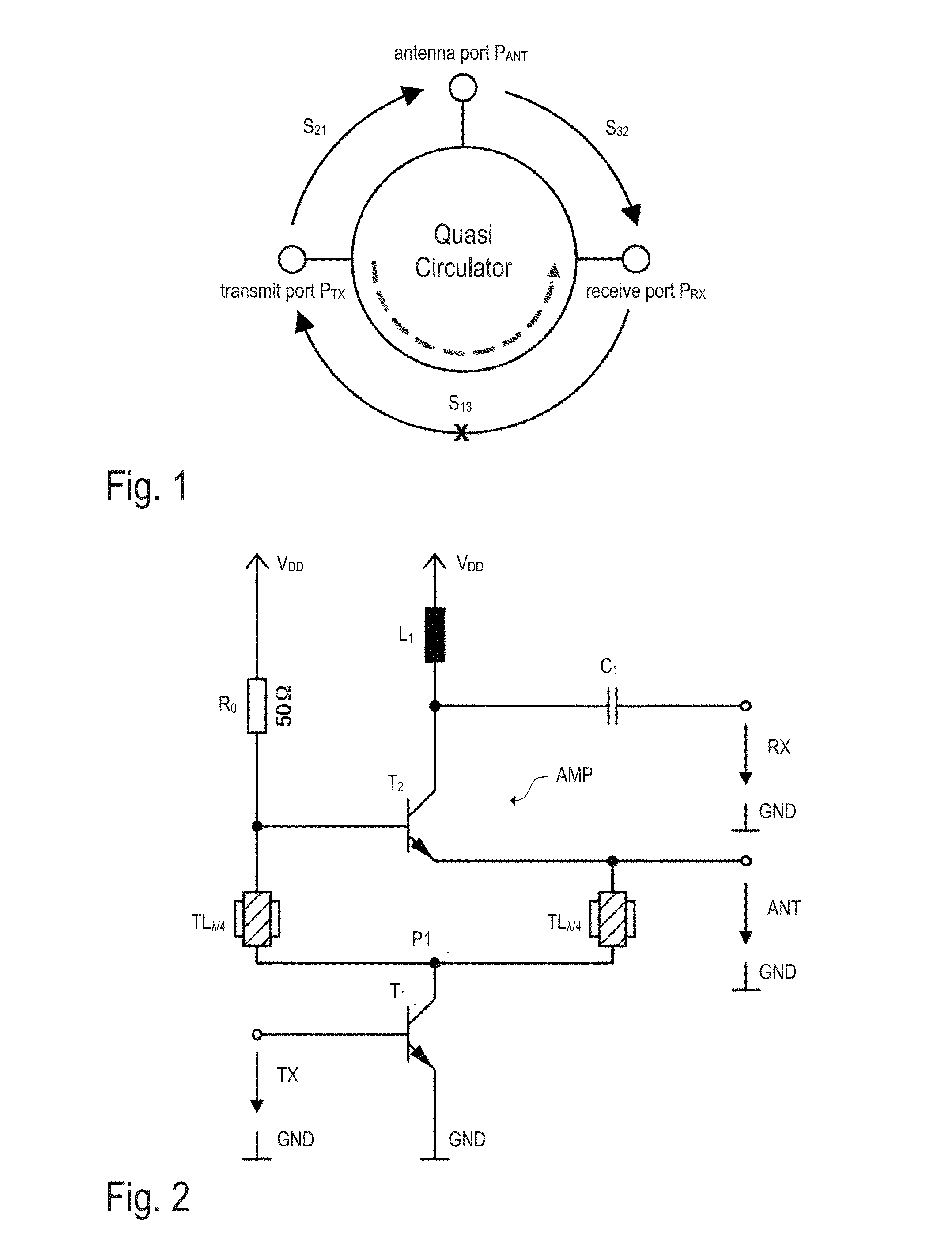 Active quasi circulator