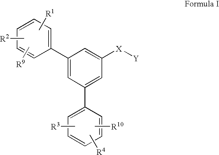 Triaryl compounds and derivates thereof