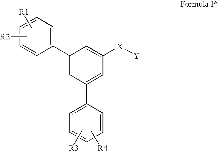 Triaryl compounds and derivates thereof