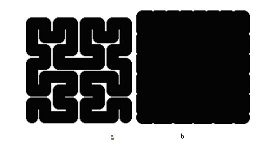 Processing method of jacquard fabric based on Peano curve fractal graph